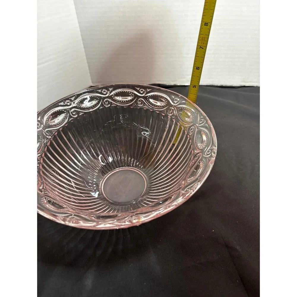 Pink Glass Bowl, Decorative Candy Dish, Serving Bowl, Home Decor, Kitchen